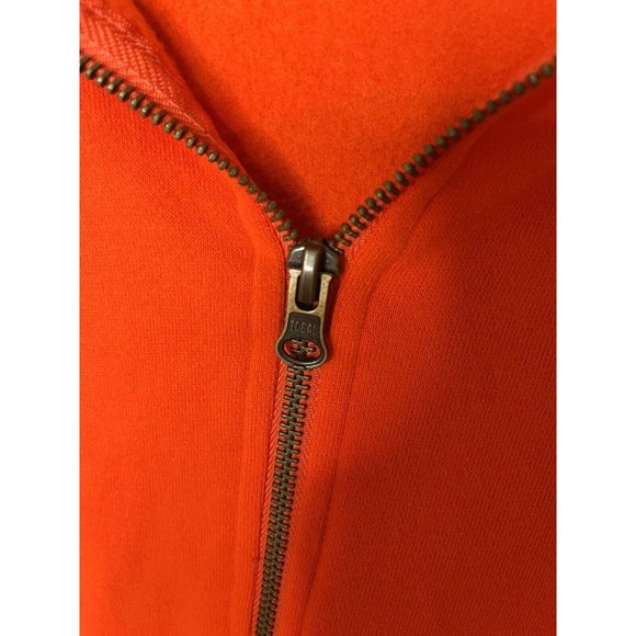 Life Is Good Men's Hoodie Size L Orange Full Zip Large Logo On Back - Picture 3 of 7